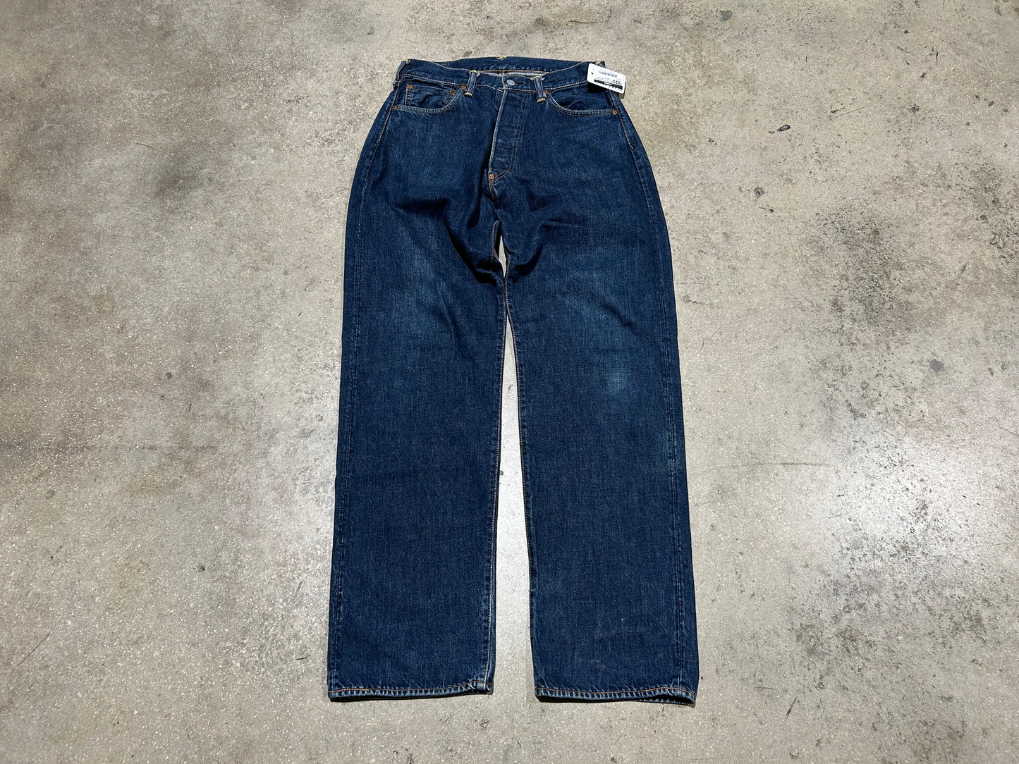 Evisu Back Pocket Hits Jean Shorts - Navy/White Size 33