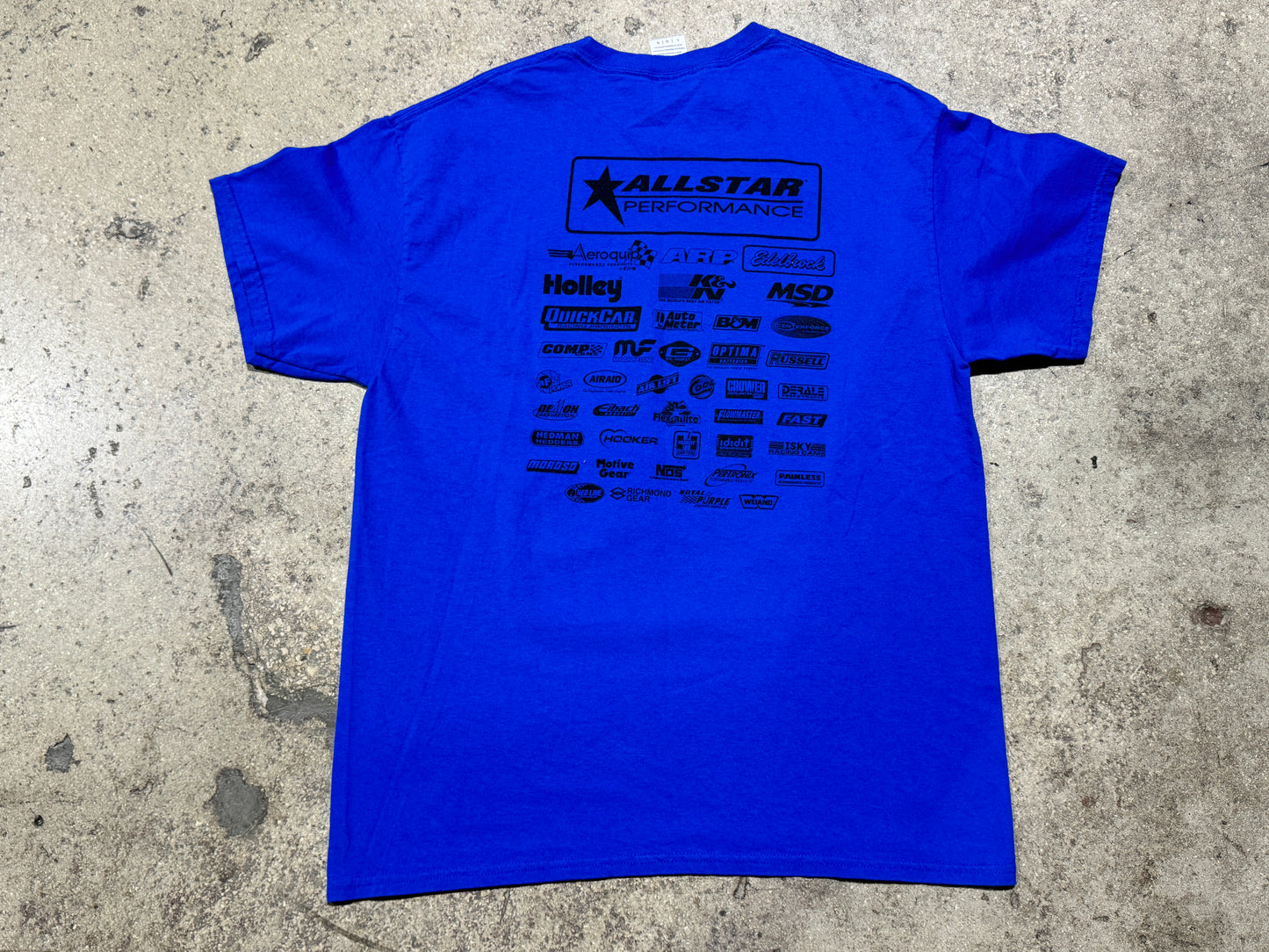 Lane Automotive Parts Store Tee - Royal Size Large