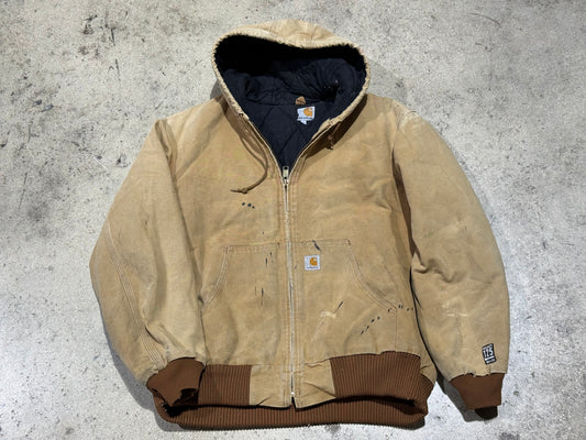 Carhartt Hooded Jacket - Faded Khaki Size XL