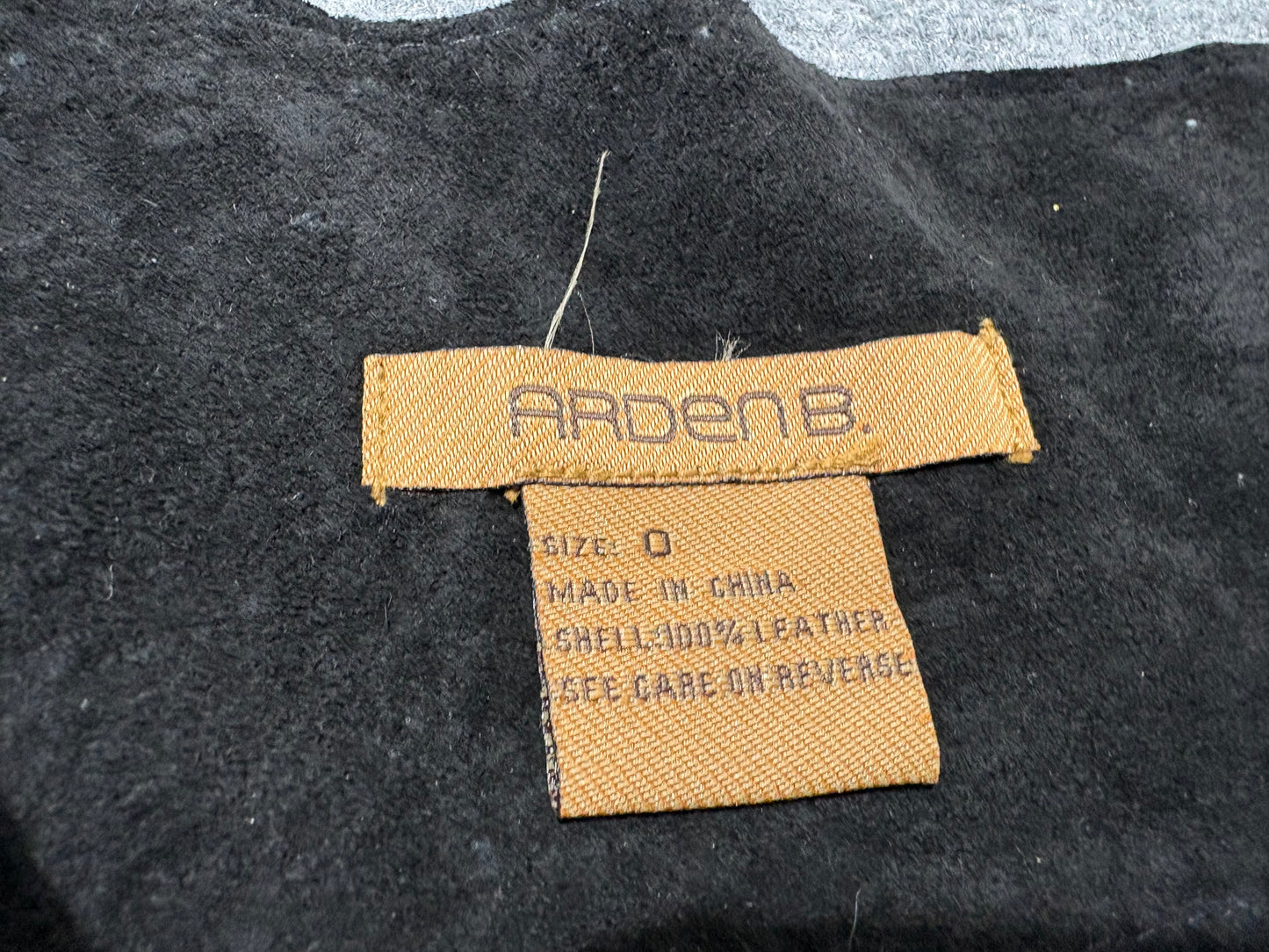 Arden B Suede Leather Skirt - Black Size 0
