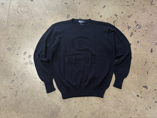 90s Polo Ralph Lauren RL-93 Knit Sweater - Navy Size Large