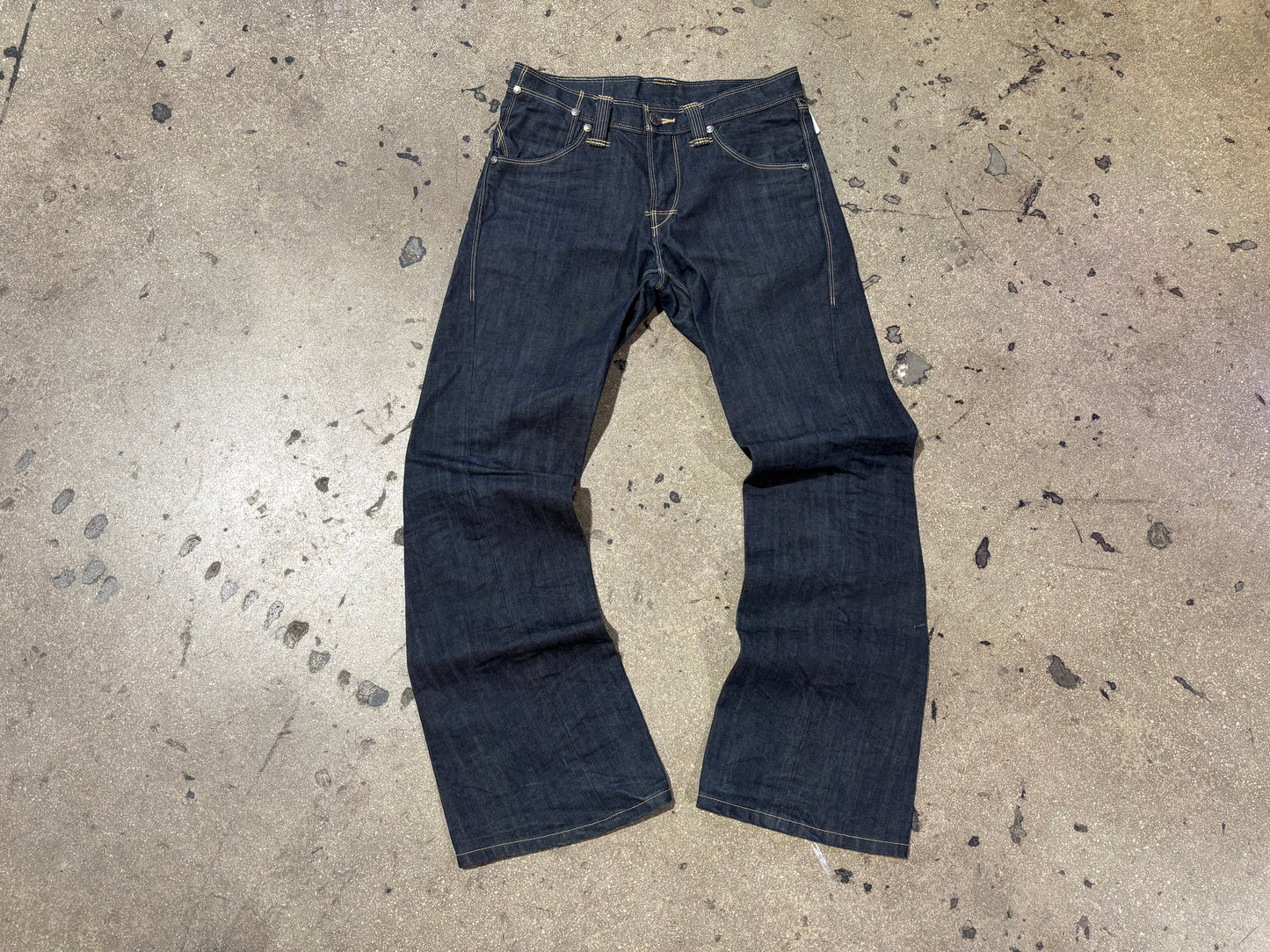 1999 Levis Engineered Selvedge Denim Jeans - Blue Size 30