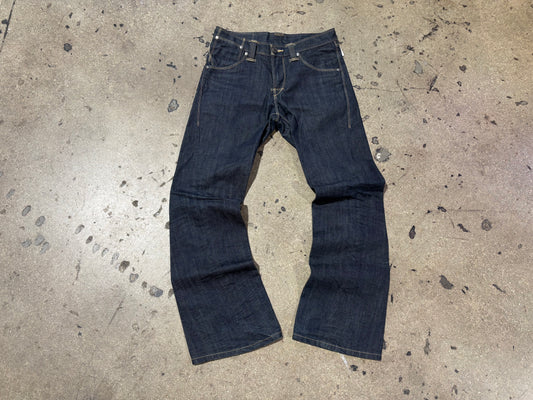 1999 Levis Engineered Selvedge Denim Jeans - Blue Size 30