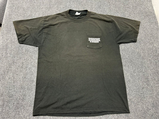 Faded Davenport Automotive & Marine Tee - Black size XL