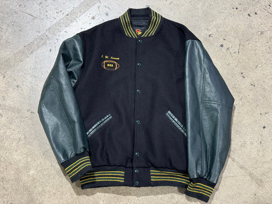 Killian Football Varsity Jacket - Black/Green Size XL