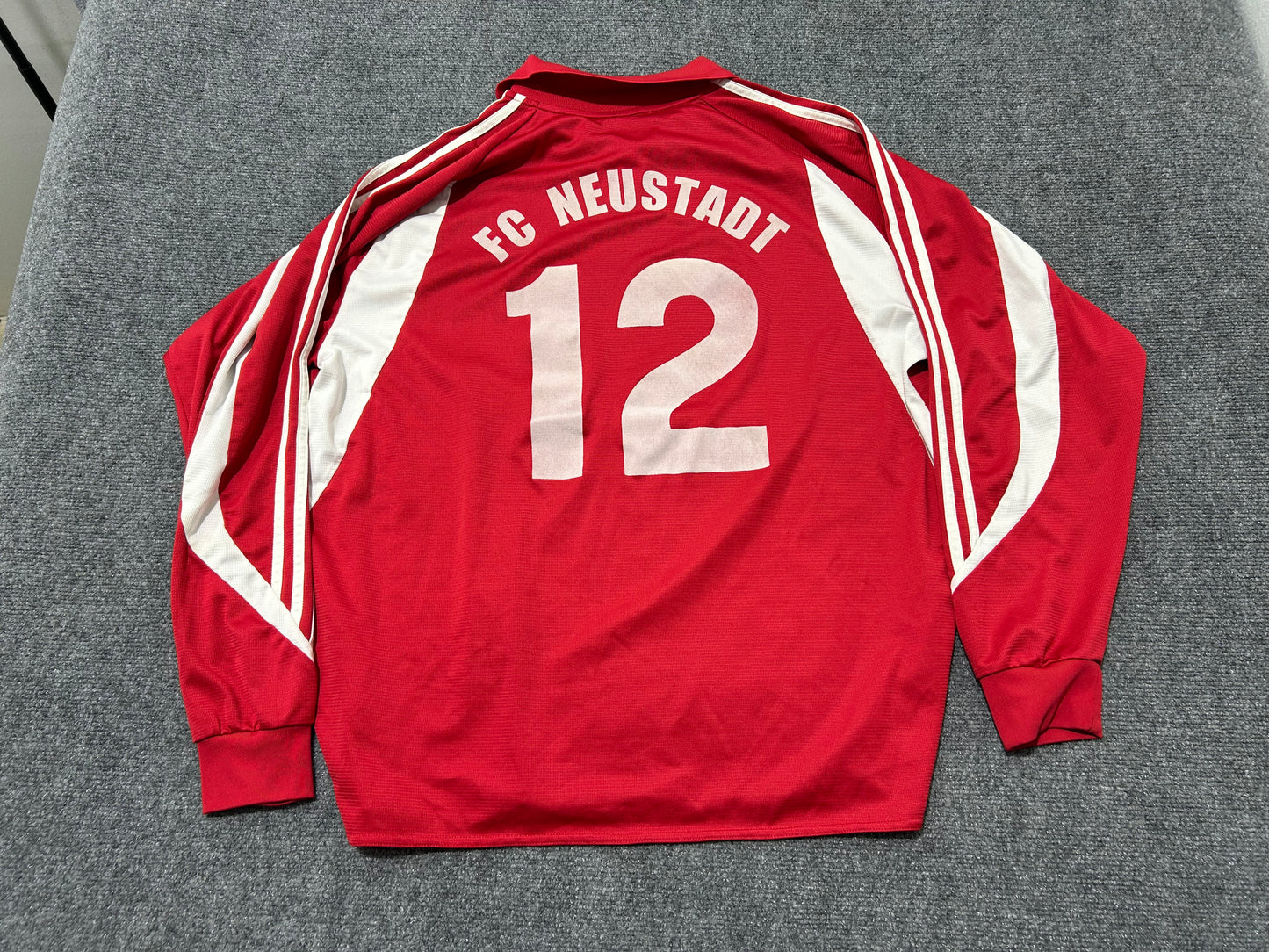 FC Neustadt Long Sleeve Soccer Jerseys #12 - Red Size XL