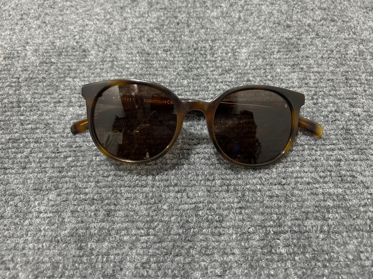 Celine  Round Havana Glasses - Tortoise