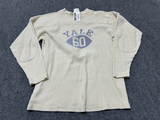 Yale University Football Crewneck Sweatshirt - Cream Size Medium