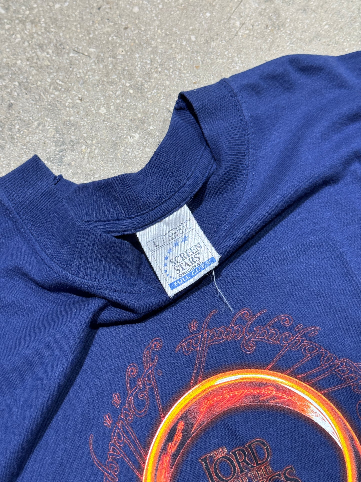 The Lord of the Rings Tee - Navy Size  Large