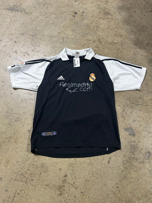 Real Madrid .com Soccer Jersey - Black/White Size Large