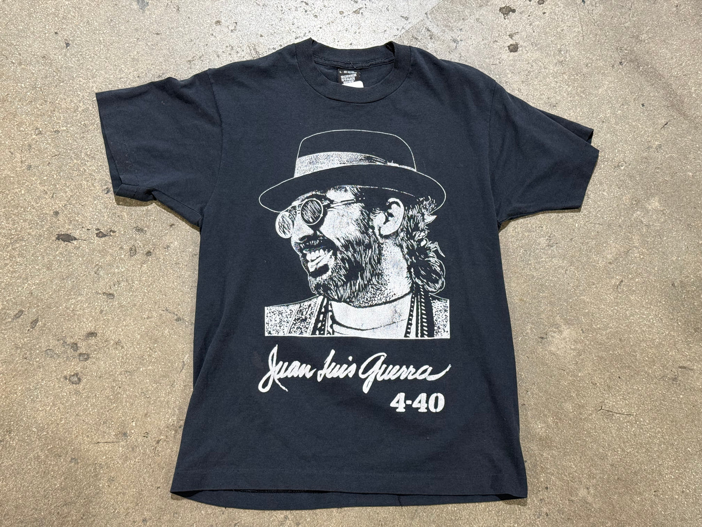 1991 Juan Luis Guerra 440 USA Grand Tour Tee - Black Size Large