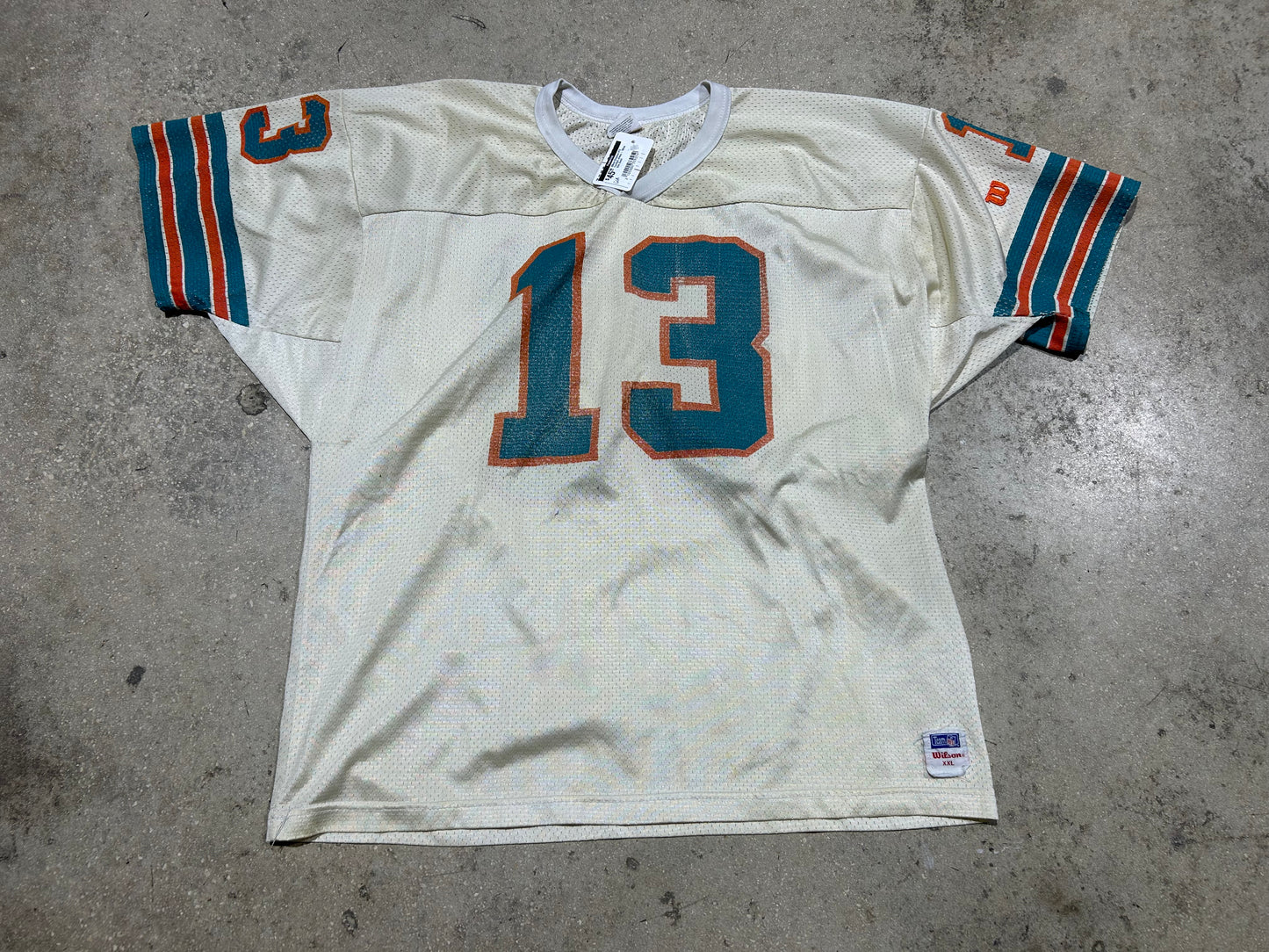 Miami Dolphins #13  Football Jersey - White Size XXL