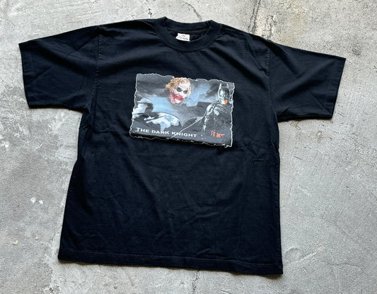 The Dark Knight Batman & Joker Tee - Black Size Medium