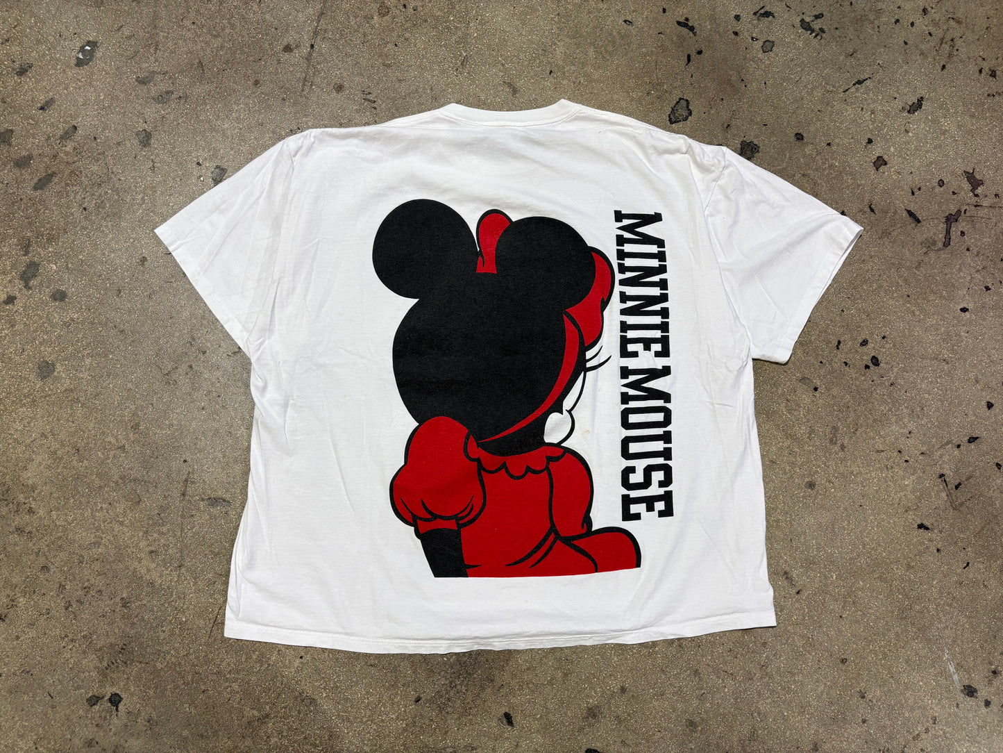Minnie Mouse Big Face Tee - White Size 2XL