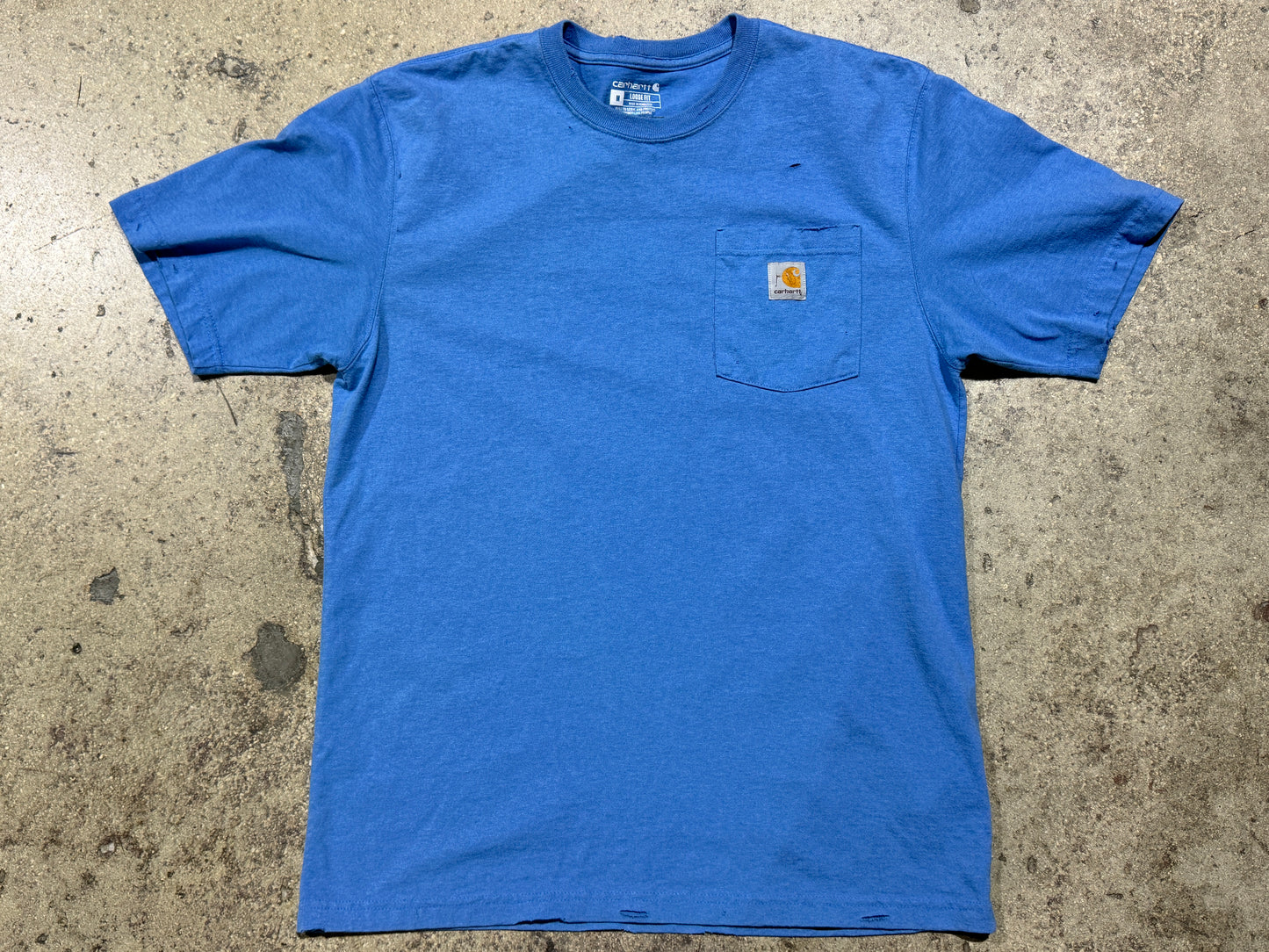 Carhartt Loose Fit Pocket Tee - Blue Size Medium