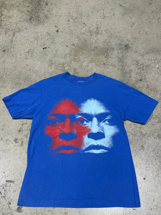2008 Supreme Miles Davis Portrait Tee - Blue Size Large
