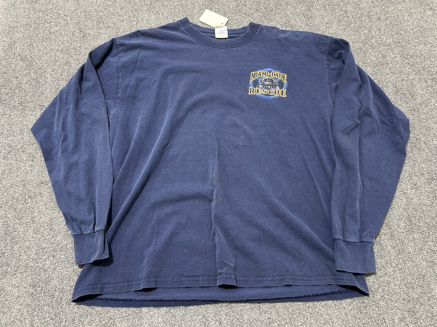 Miami Dade Fire Rescue Fire Fighter Long Sleeve - Navy Size XL