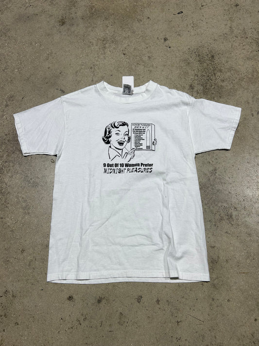 Midnight Pleasure Sex Kit Tee - White Size Large