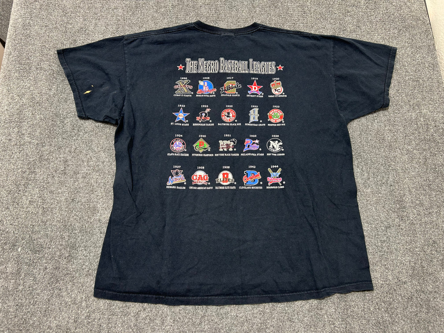 Negro League Baseball Museum Tee - Black Size XXL