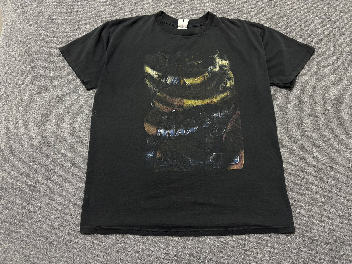 Faded Out Mary J Blige Rap Style Tee - Black Size XL
