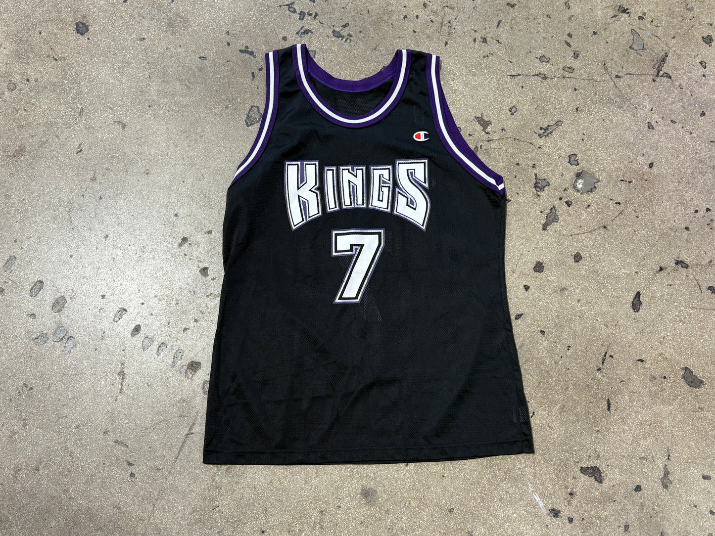 Champion Sacramento Kings #7 Hurley Jersey - Black Size Large