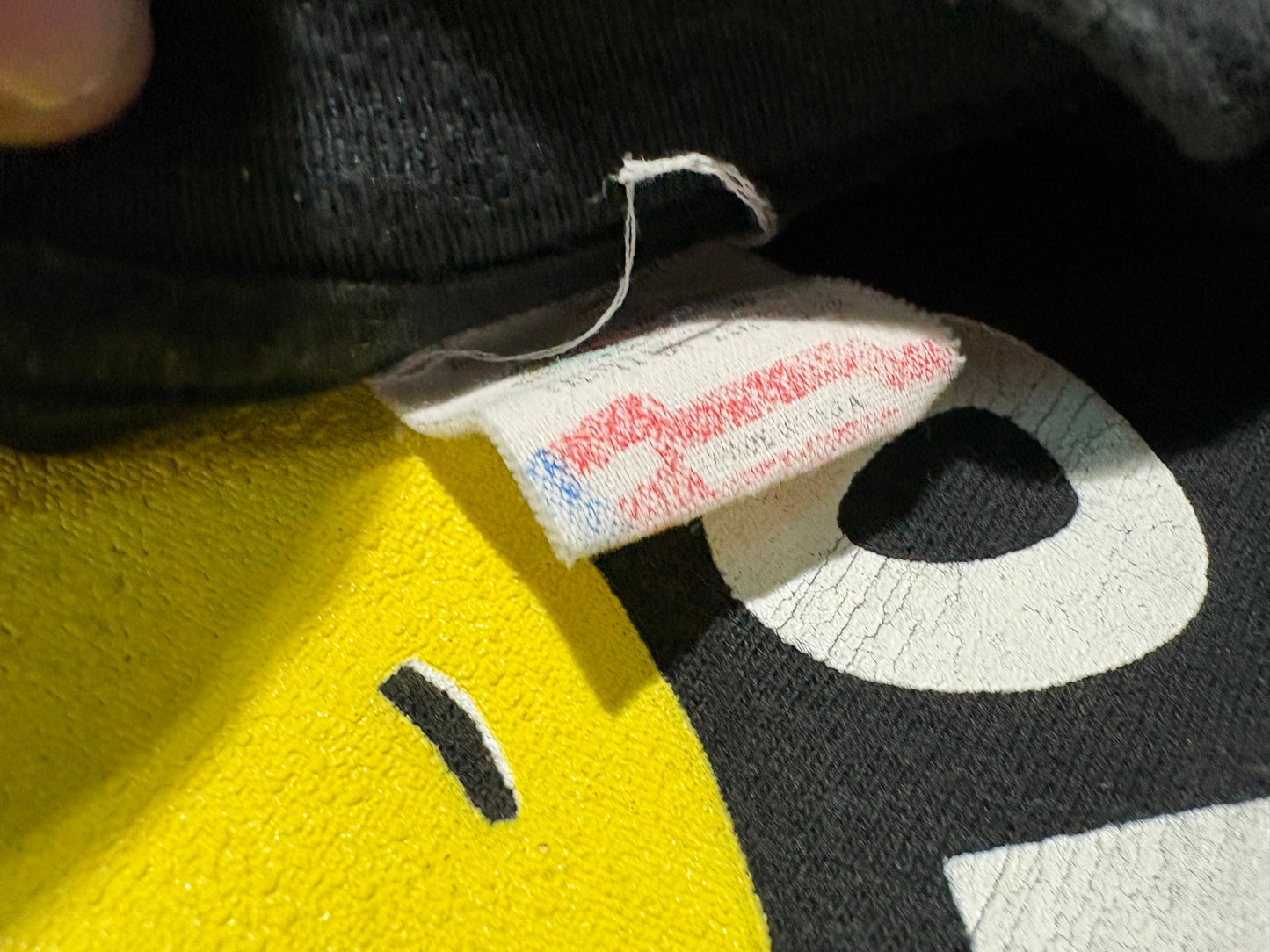 1988 Don't Worry Be Happy Tee - Black Size Large