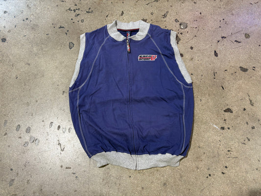 Esco Sport Sleeveless Zip Up - Navy Size XL