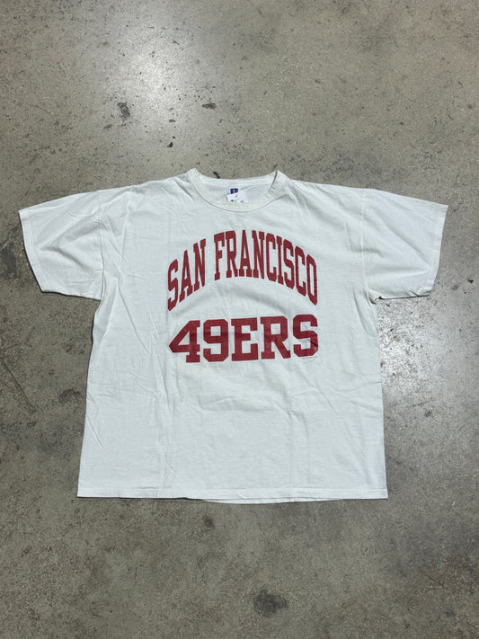 1994 San Francisco 49ers College Style Tee - White Size XXL