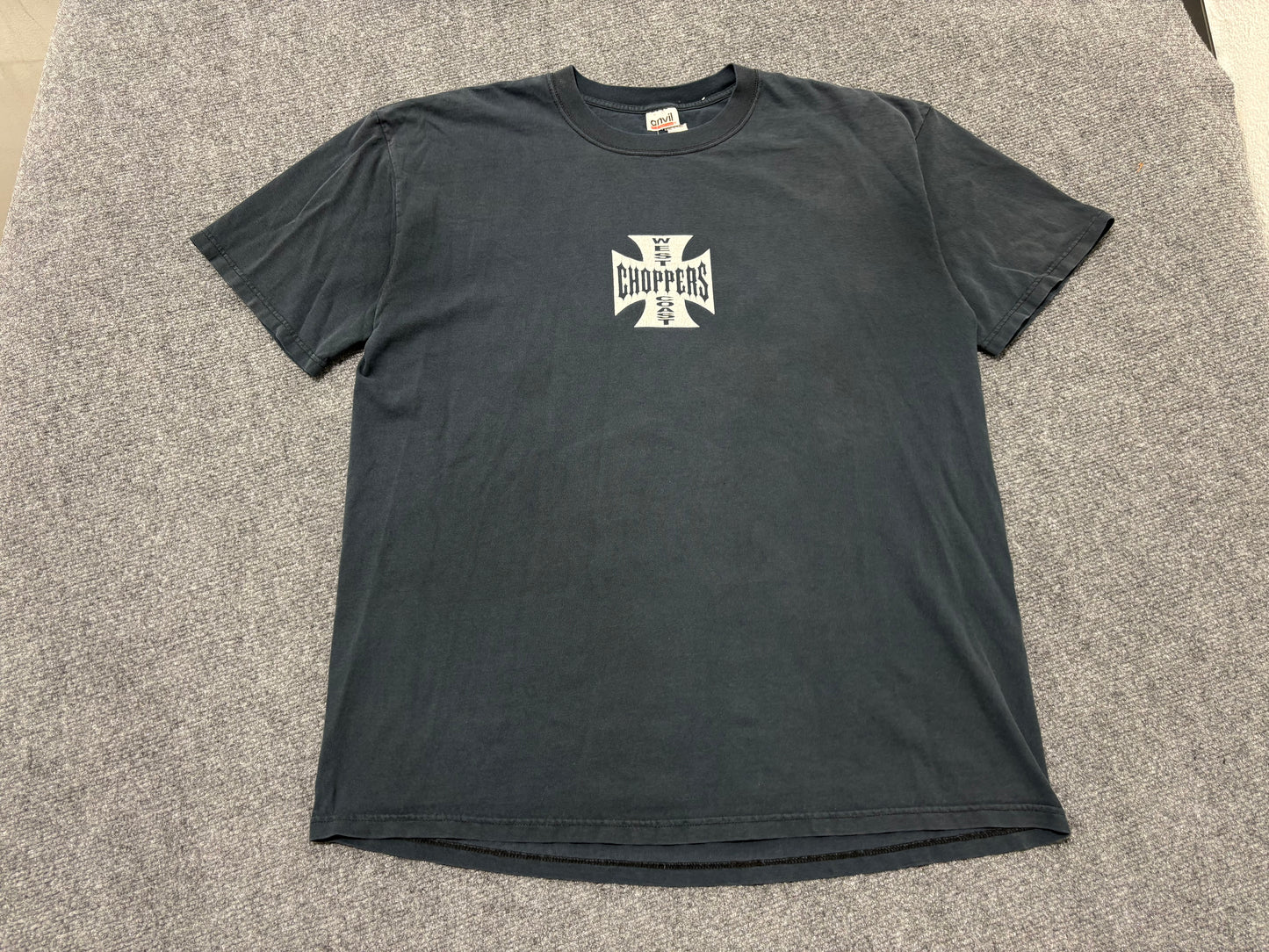 West Coast Choppers Tee - Faded Black Size XL