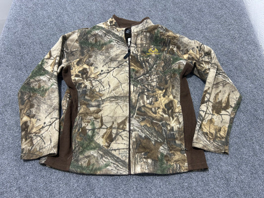 Realtree Fleece Zip Up Jacket - Multi Size Large