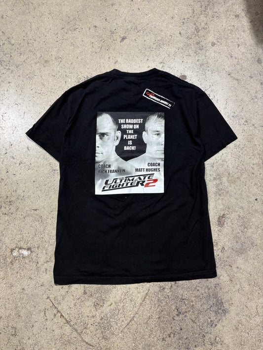 2005 Spike TV UFC Ultimate Fighter 2 Tee - Black Size Large (21.5x29.5)
