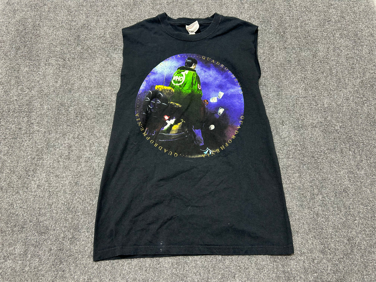 2004 The Who Quadrophenia Cutoff Tee - Black Size Medium