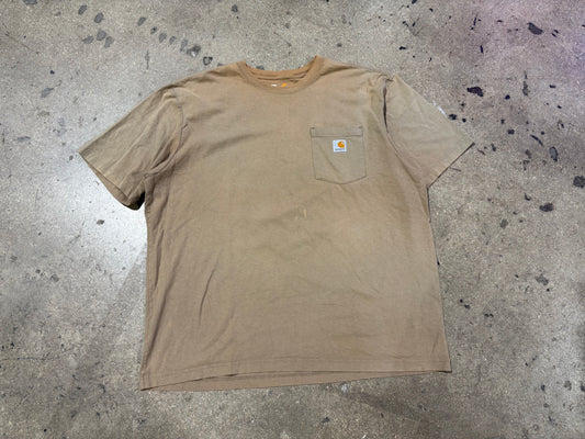 Carhartt Pocket Tee - Khaki Size XL