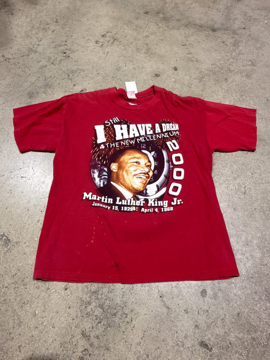 MLK Dream Raise your Voice Tee - Red Size XXL