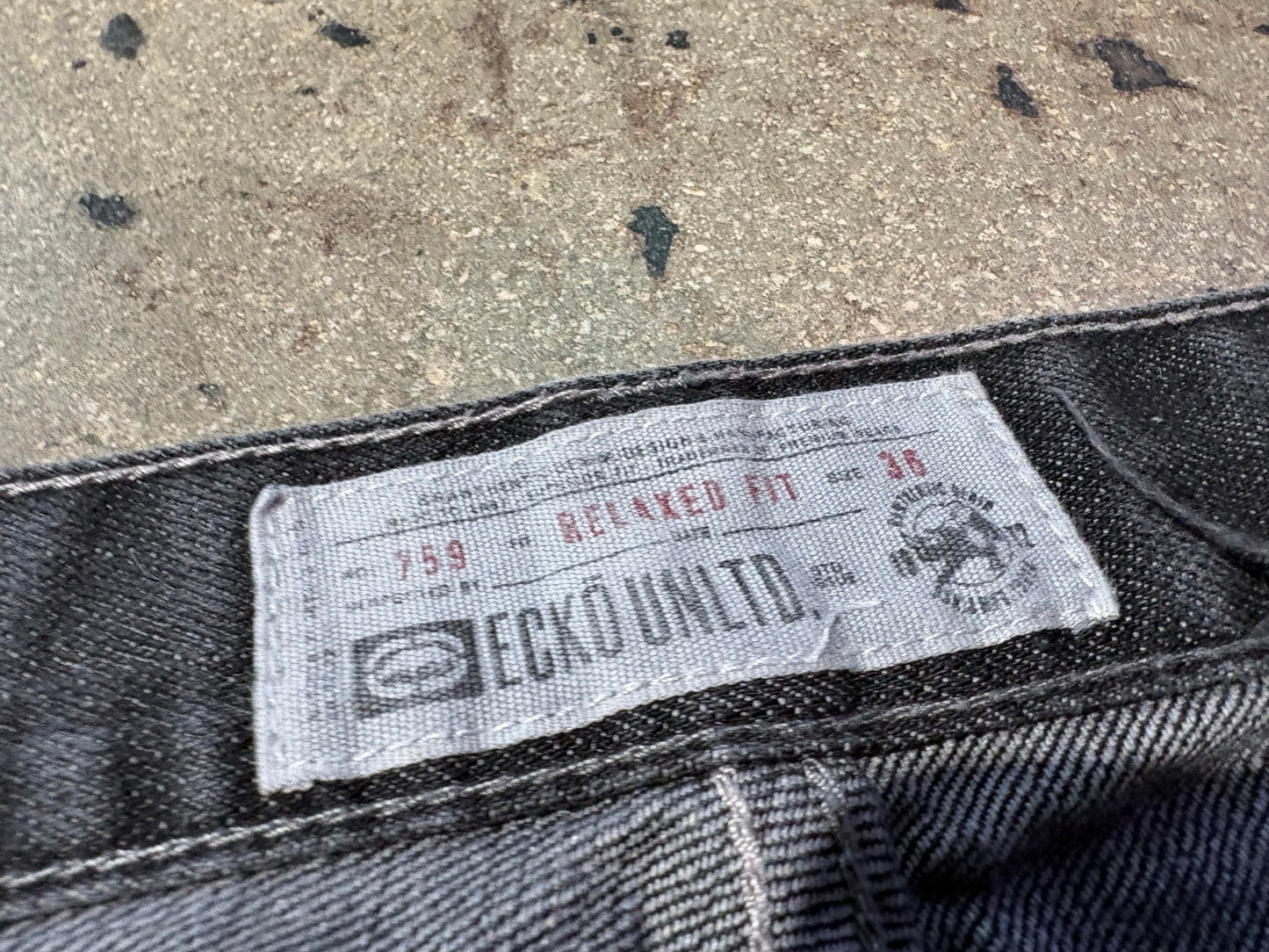 Ecko Unlimited Straight Fit Jeans - Grey Size 36