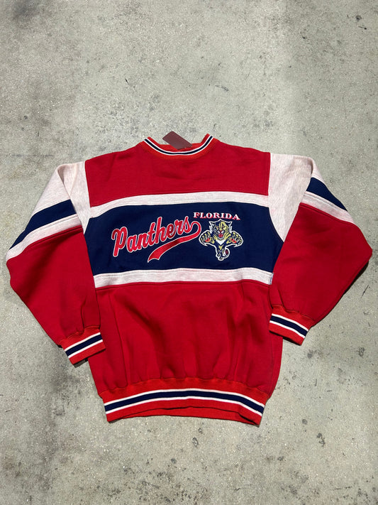Florida Panthers Colorlock Crewneck - Red Size Large