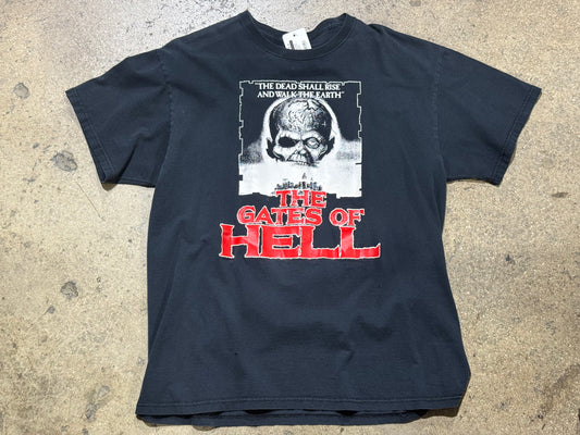 The Gates of Hell Movie Cover Tee - Black Size XL