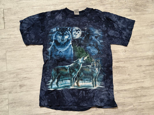 Back To Earth Wolves In The Moonlight Tee Size Medium