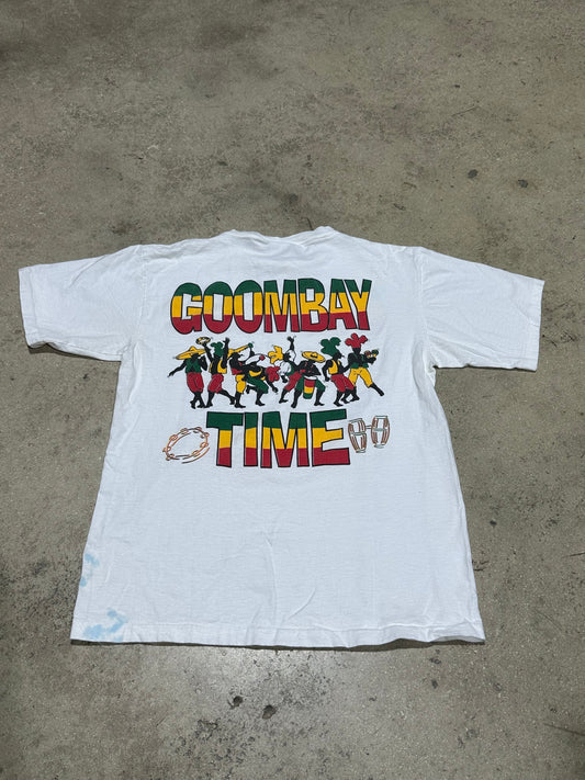 Goombay Time Festival Tee - White Size XL