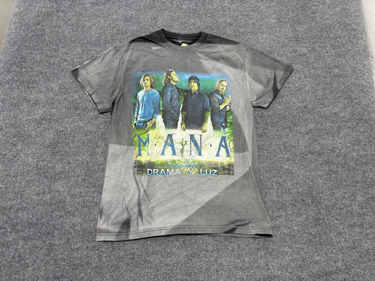 2012 Faded Mana Drama y Luz Tour Tee - Black Size Medium