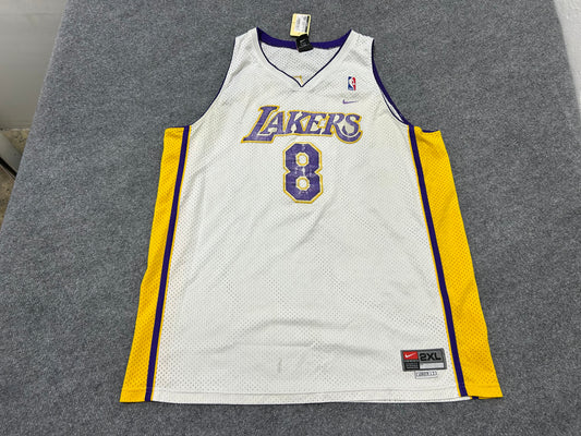 La Lakers Kobe Bryant #8 Basketball Jersey - White Size XXL