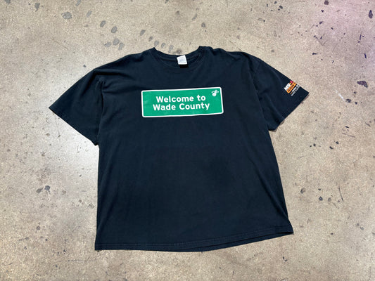 Welcome to Wade County Miami Heat Tee - Black Size XXL