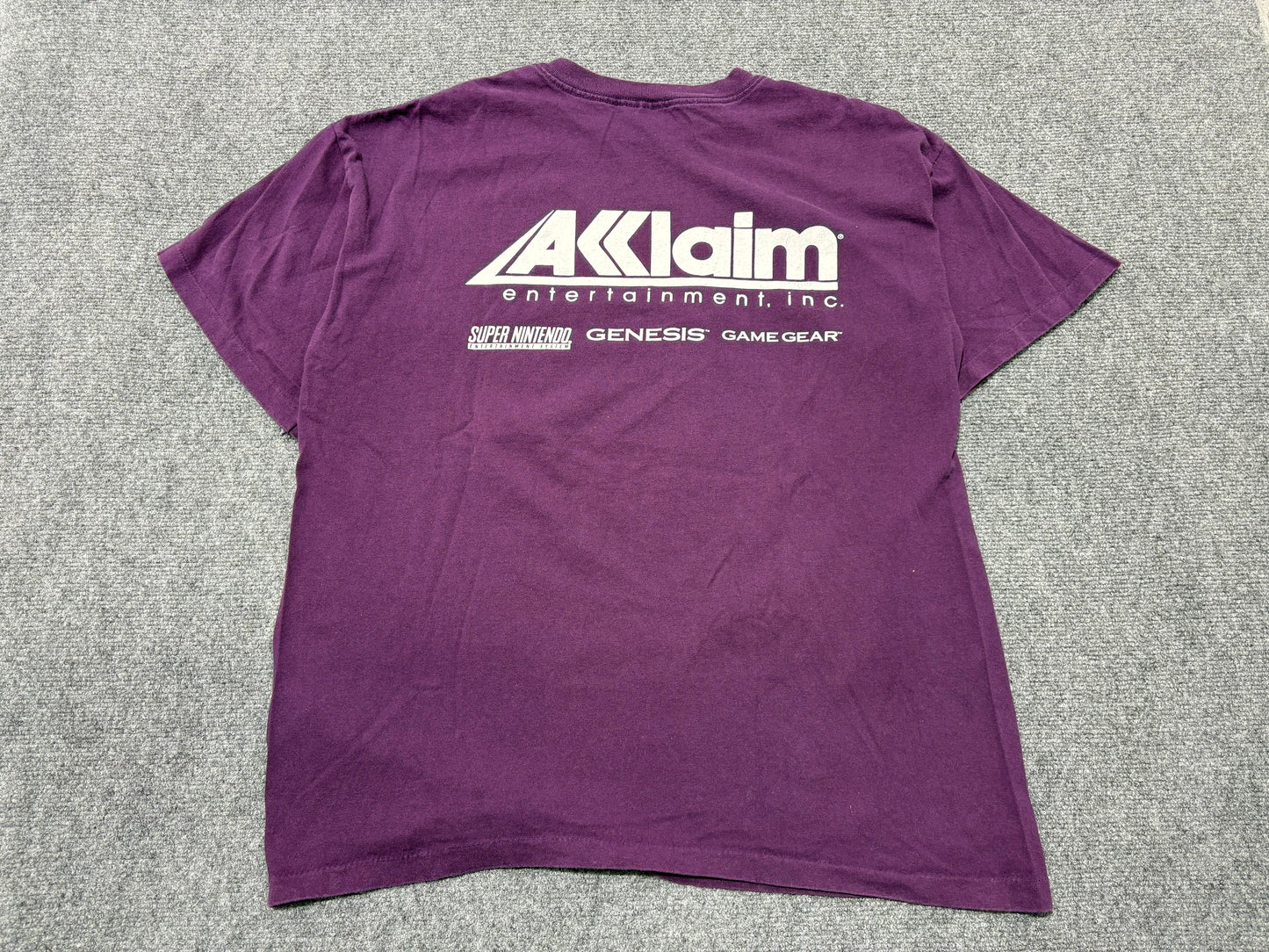 NBA Jam Fire Logo Tee - Purple Size Large