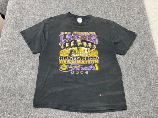 2004 Los Angeles Lakers Reloaded Tee - Black Size XXL