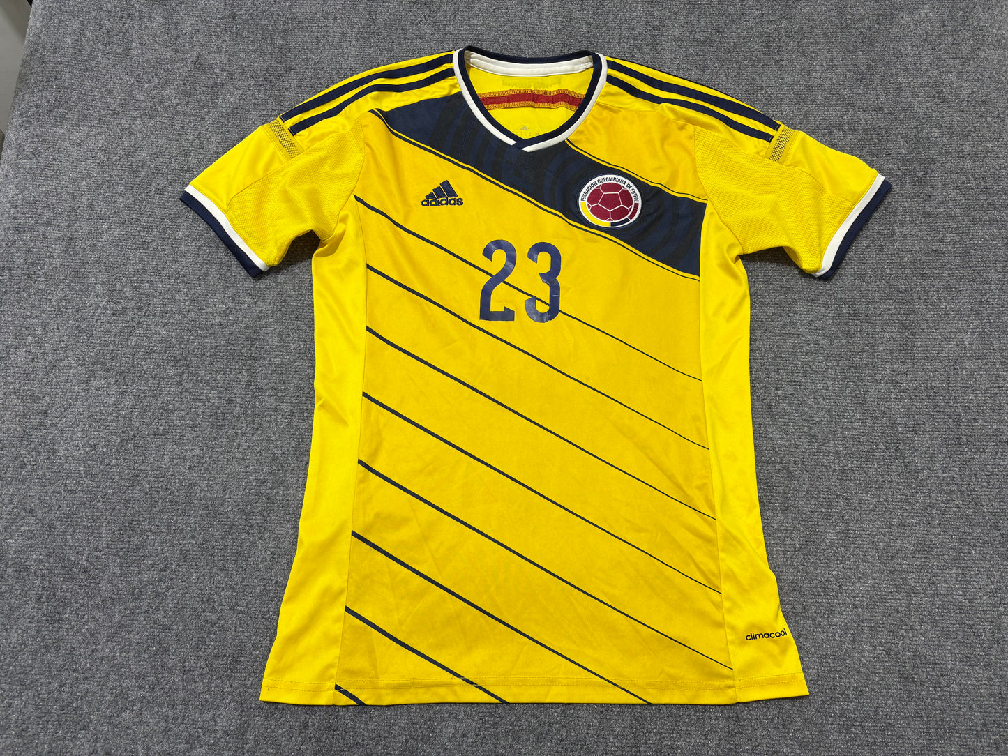 Adidas Columbia #23 Torres Jersey - Yellow Size Medium