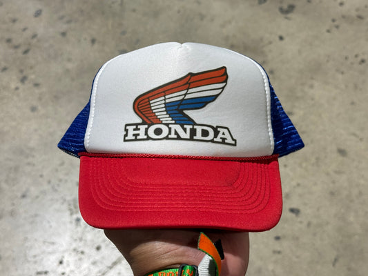 Honda Trucker Hat - White/Red/Blue