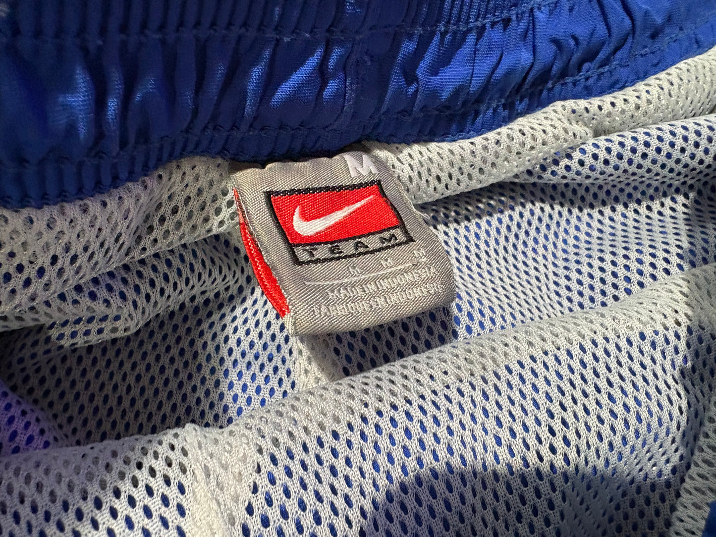 Nike Team Nylon Track Pants - Blue Size Medium