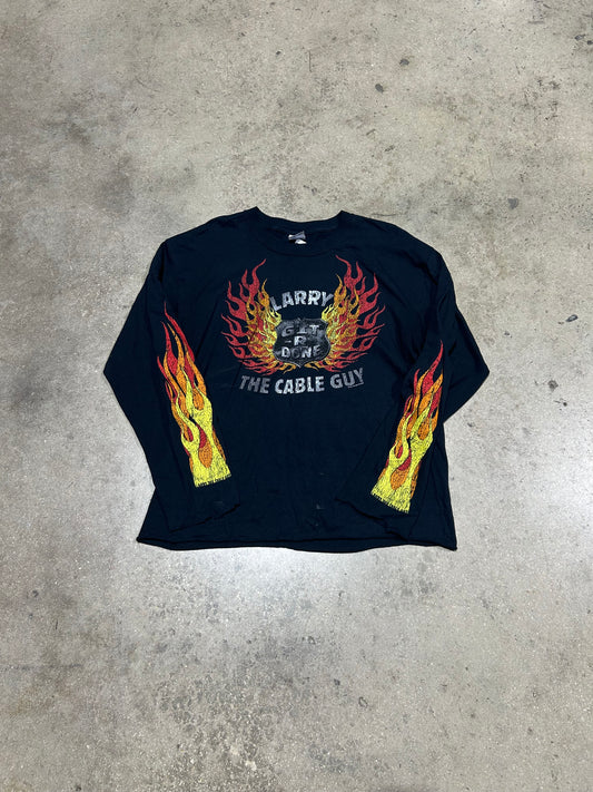 2006 Larry The Cable Guy Tee - Black Size Large