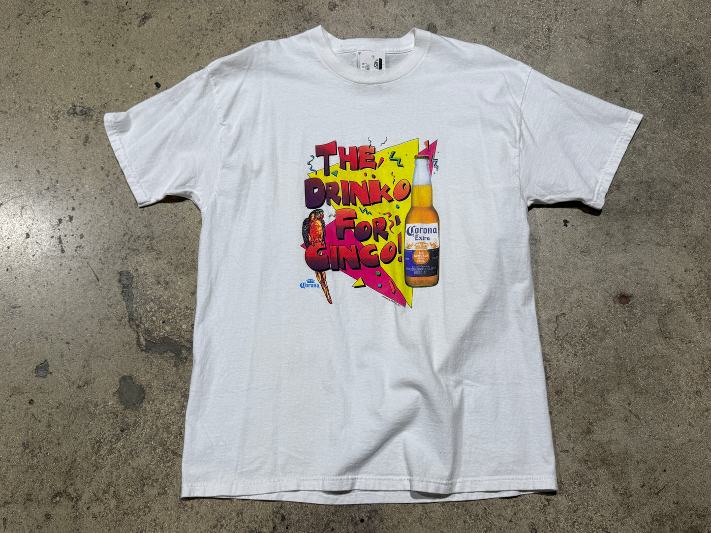 The Drinko For Cinco Corona Tee - White Size XL