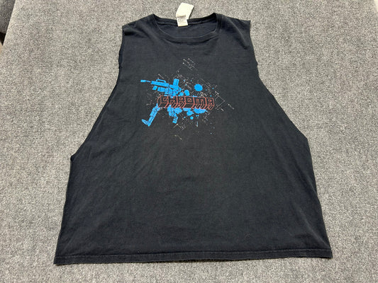 Chroma Team Robot Legs Cutoff Tee - Black Size XXL